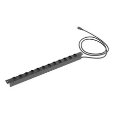 Régua 8 Tomadas Para Rack 19'' 1u 20a C/disjuntor Fibracem Cor Preto Foto mini 2