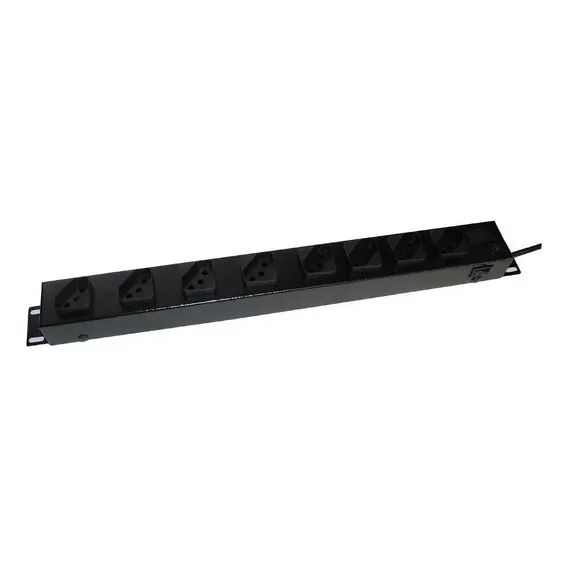 Régua 8 Tomadas Rack 19 - Filtro De Linha 2200 Watts - Capte Foto 1