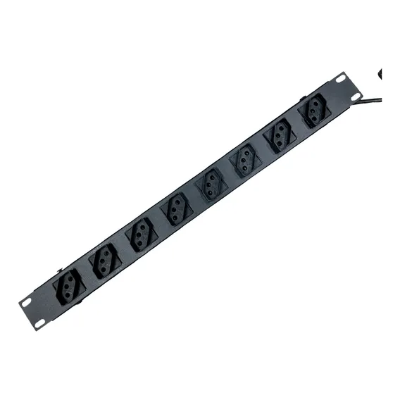 Régua 8 Tomadas Rack 19 Polegadas Bivolt 10a Extensão Foto 1