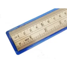 Régua Aço Inox 60cm Brasfort 600mm 8663 Escala Polegadas 24 Foto mini  3