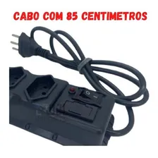 Régua Bivot Extensão Elétrica 3 Tomadas Filtro Linha Foto mini 4