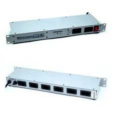 Regua De Ac Wire Conex Rack 19 Ac 8 Saidas 110/220v Apd Foto  mini 1
