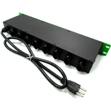 Regua De Energia Para Rack 19 Com 8 Tomadas Disjuntor 5000w Cor Preto 127V/220V Ipec Modelo Dj5000 Foto mini 2