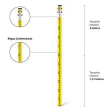 Régua De Medição Para Nível Óptico Receptor Laser 3 Metros Foto mini 4