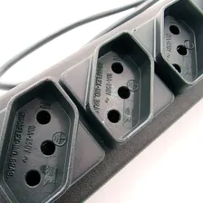 Régua De Rack 19 Pol Filtro Regua Elétrica Calha 12 Tomada Cor Preto Foto mini 3