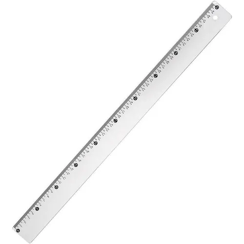 Régua Desetec AcrÃlica Cristal 50cm 7150 1 Un Trident Foto 1