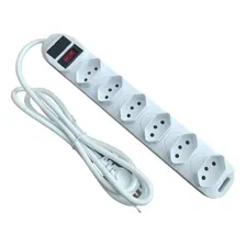 Régua Energia Extensao Fonte 6 Tomada Com Fusivel Led 1,5m Foto mini  2
