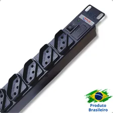 Régua Filtro De Linha Top Rack 12 Tomadas Cftv - Rcg Foto mini 3