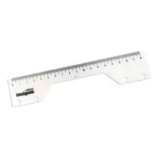 Régua Marca Páginas 18cm Para Caderno Inteligente Cor Transparente Foto mini 1