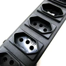 Régua Para Rack 19 Polegadas 12 Tomadas 20a Bivolt Cor Preto 127V/220V Foto mini  3