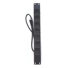 Regua Rack 19 Com 8 Tomadas Bivolt 20a Preto Emplac 110/220V Foto  mini 1