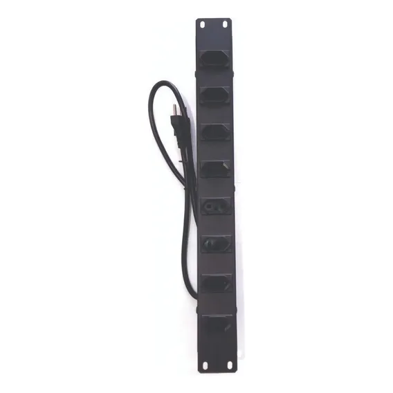 Regua Rack 19 Com 8 Tomadas Bivolt 20a Preto Emplac 110/220V Foto 1