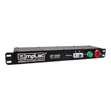 Régua Rack 19 Pol 4400w 8+1 Tomadas 20a Disjuntor e VoltÃmetro Preto 127V/220V Emplac EP4400 Foto mini 1