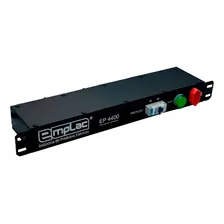 Régua Rack 19 Pol 4400w 8+1 Tomadas 20a Disjuntor e VoltÃmetro Preto 127V/220V Emplac EP4400 Foto mini 4