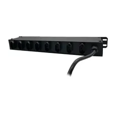 Régua Rack 19 Pol 4400w 8+1 Tomadas 20a Disjuntor e VoltÃmetro Preto 127V/220V Emplac EP4400 Foto mini 2