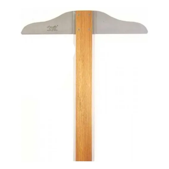 Regua T 100cm Madeira Sem Borda Acrilica 5110 Trident Cor Marrom Foto 1