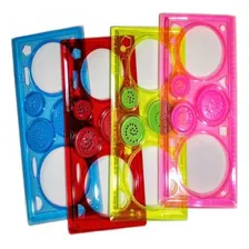 Réguas mágicas espirógrafo mandala spirograph desenho top Brasnova Foto mini 4