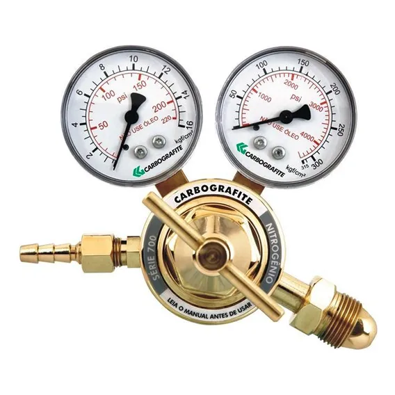Regulador De Pressão 700 P/ Cilindro Acetileno Carbografite Foto 1