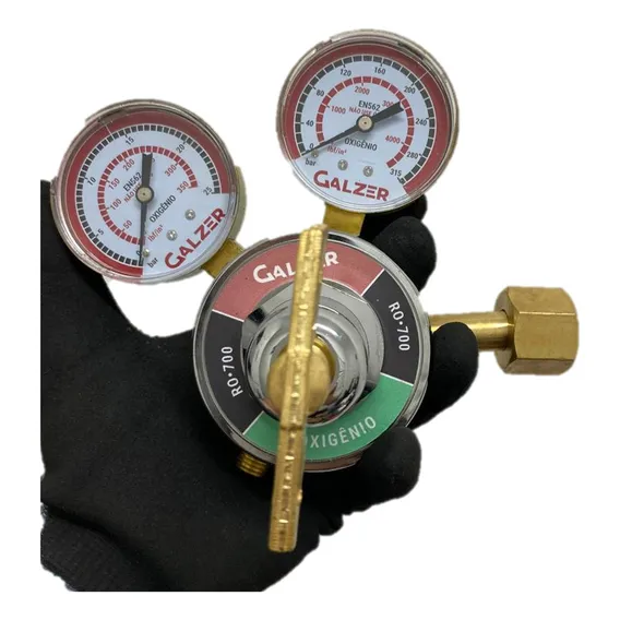 Regulador Industrial P/ Gás Oxigênio Ro-700 Brax Foto 1