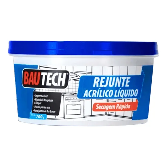Rejunte Acrílico Líquido Bautech Grafite 700g Foto 1