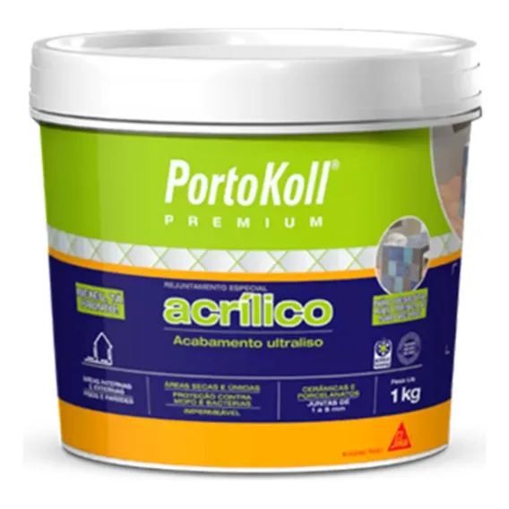 Rejunte Acrílico Premium Portokoll 1 Kg Areia Foto 1