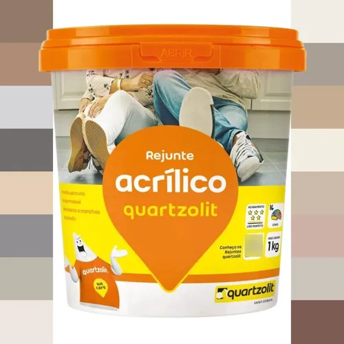 Rejunte AcrÃlico Weber Quartzolit 1kg Cores Cor Branco Foto 1
