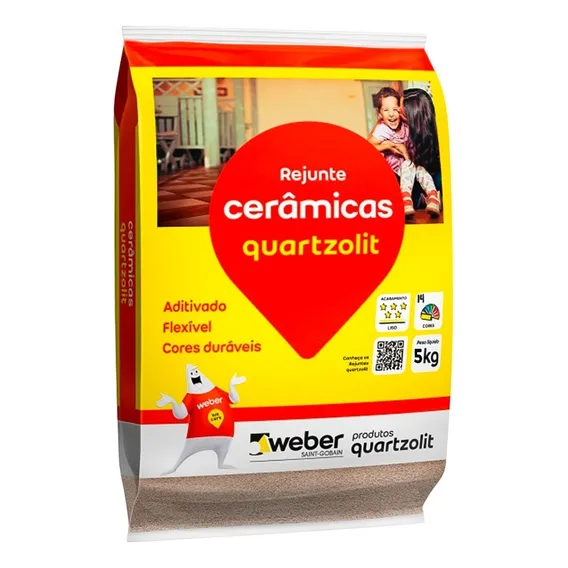 Rejunte Ceramica E Pedras Naturais Quartzolit 5kg - Caramelo Foto 1