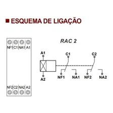 Rele Acoplador 220vca 2 Contato Reversivel Sibratec Foto mini 3