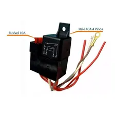 Relé Automotivo 4 Pinos 40 Amperes Com Suporte E Fusivel Foto  mini 1