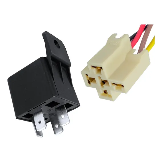 Relé Auxiliar 12v 4 Terminais 40a Dni0102 Com Chicote Foto 1