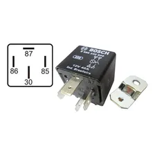 Rele Auxiliar 4 Term. 12v 40a S/suporte Preto Foto mini 1