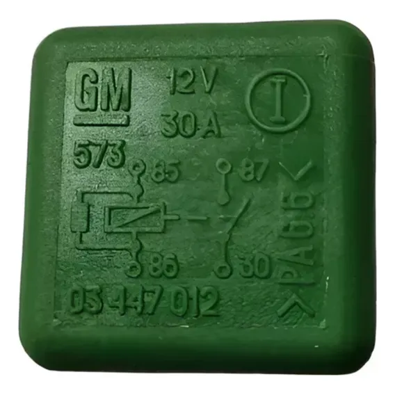 Rele Auxiliar Gm 4 Terminais 03447012 30a Foto 1