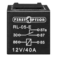 Relé Auxiliar Universal Som Farol Buzina 5 Terminais 12v 40a Foto mini 4