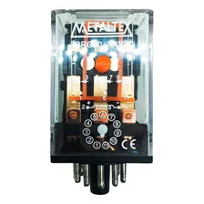 Relé De Encaixe 11 Pinos T3rc3/l - 24vdc Metaltex Foto mini  2