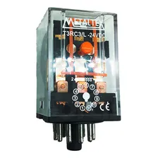 Relé De Encaixe 11 Pinos T3rc3/l - 24vdc Metaltex Foto  mini 1