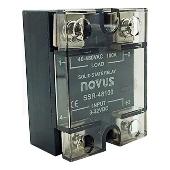 Rele De Estado Solido Ssr Novus 100a 3-32vdc Saída 40-480vac Foto 1