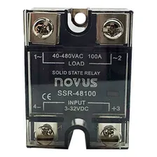 Rele De Estado Solido Ssr Novus 100a 3-32vdc Saída 40-480vac Foto mini 2