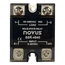 Rele De Estado Solido Ssr Novus 40a 3-32vdc Saída 40-480vac Foto mini 3