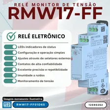 Relé de Monitoramento Falta De Fase WEG 200V/240V RMW17-FF01D65 1 NA/NF Foto mini 3