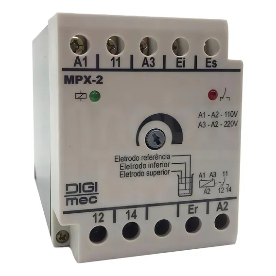 Rele De Nível Superior Mpx-2 110-220v - Digimec Foto 1