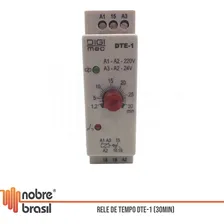 Rele De Tempo Eletrônico Dte-1 30 Minutos 24v-220v Digimec Foto  mini 1