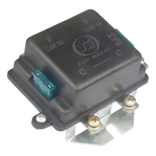 Rele Duplo Farol 12v C/fusível Ext. 480w Carcaça Metal/aço Foto mini 2