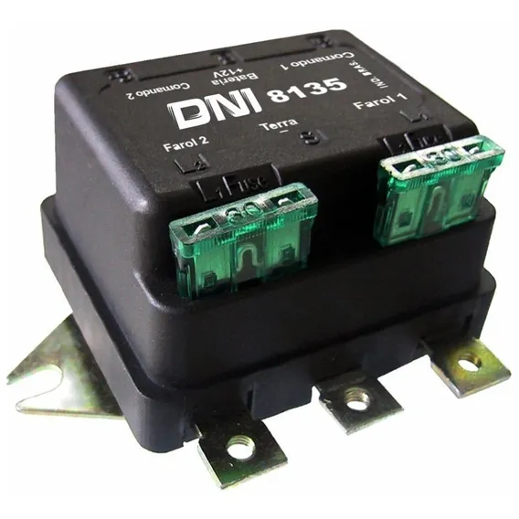 Rele Duplo Farol 12v Dni 500w 40a Carro E Caminhão Foto 1