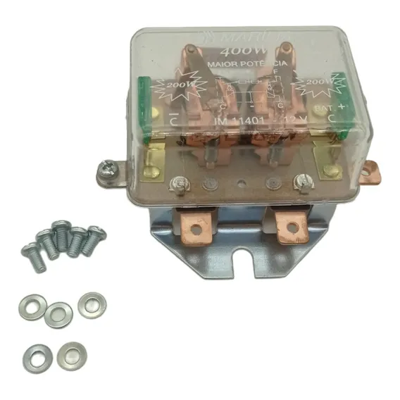 Rele Duplo Farol Universal Geral 12v 400w Marilia Im11401 Foto 1