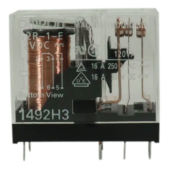 Relé Eletromecânico Pcb 1na+1nf 12v 16a G2r-1-e-dc12 Omron Foto 1