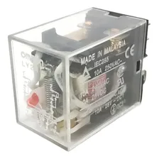 Relé Eletromecânico 2na+2nf 220v 10a Ly2nac220/240 Omron Foto mini 1