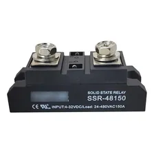 Rele Estado Solido SSR-48150 150a 4-32vdc Saída 40-480vac Foto mini 4