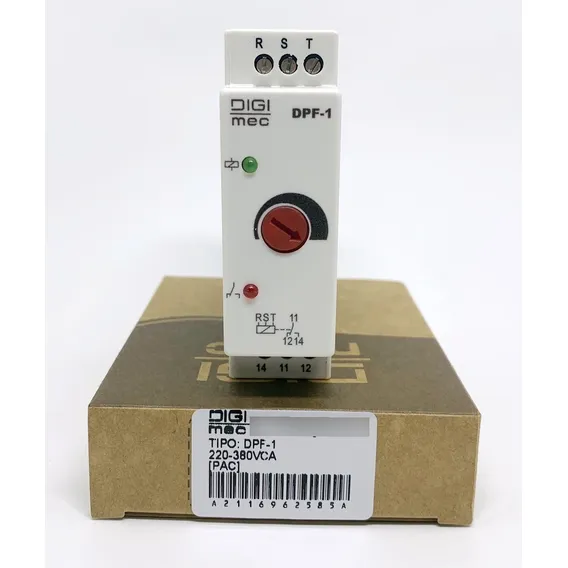 Rele Falta De Fase Sem Neutro Dpf-1 220-380v Digimec Foto 1