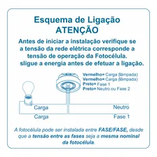 Relé Fotocélula Fotocontrolador 360º 220V Exatron FCR2TF Tri Fácil Com Base Iluminação Interno e Externo Foto mini  3