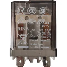 Relé Industrial 8 Pinos 16a 230v Série 62 Finder Foto mini 4